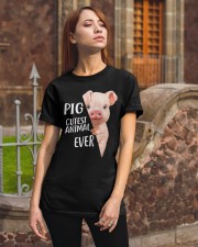 Pig cutest animal ever Gift for u Classic T-Shirt apparel-classic-tshirt-lifestyle-06