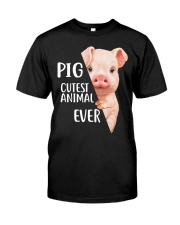 Pig cutest animal ever Gift for u Classic T-Shirt front