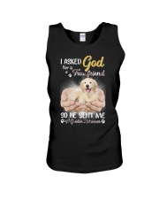God send me a Golden gift for you Unisex Tank tile