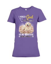 God send me a Golden gift for you Premium Fit Ladies Tee tile