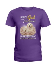 God send me a Golden gift for you Ladies T-Shirt tile