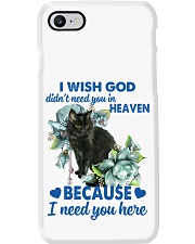 Black cat i need you cat lover cat mom Phone Case tile