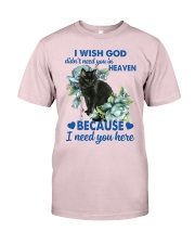 Black cat i need you cat lover cat mom Premium Fit Mens Tee tile
