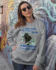 Black cat i need you cat lover cat mom Crewneck Sweatshirt lifestyle-unisex-sweatshirt-front-3