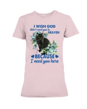 Black cat i need you cat lover cat mom Premium Fit Ladies Tee tile