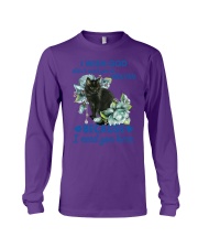 Black cat i need you cat lover cat mom Long Sleeve Tee tile