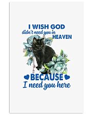 Black cat i need you cat lover cat mom Vertical Poster tile