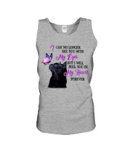 Black cat feel you in my heart gift for cat mom Unisex Tank tile