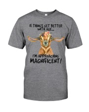 Goat approaching magnificent goat lovers Classic T-Shirt front