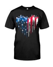 Chicken freedom colors chicken lovers Classic T-Shirt front