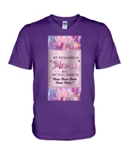Meme my nickname V-Neck T-Shirt tile
