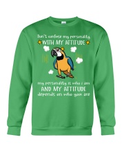 Blue and Gold Macaw dont confuse Crewneck Sweatshirt tile