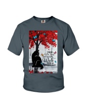 Cat they walk beside us Youth T-Shirt tile