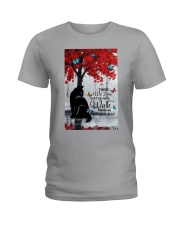 Cat they walk beside us Ladies T-Shirt tile