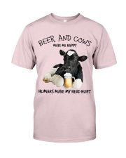 Cow And Beer make me happy Gift for you Premium Fit Mens Tee tile