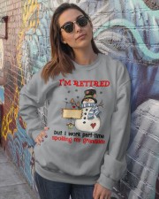 Grandkids part time spoling family gift Crewneck Sweatshirt lifestyle-unisex-sweatshirt-front-3