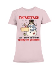Grandkids part time spoling family gift Premium Fit Ladies Tee tile