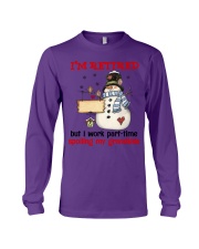 Grandkids part time spoling family gift Long Sleeve Tee tile