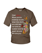 Nana when you are missing us person personalized Youth T-Shirt tile