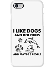 Dolphin and dog three people 251 Phone Case tile