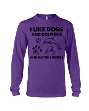 Dolphin and dog three people 251 Long Sleeve Tee tile