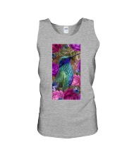 Hummingbird rose cus1 for hummingbird lover Unisex Tank tile
