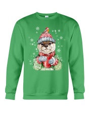 Otter warm winter christmas gift for otter lover Crewneck Sweatshirt tile