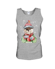 Otter warm winter christmas gift for otter lover Unisex Tank tile