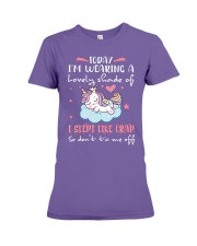 Unicorn dont tic me off gift for you Premium Fit Ladies Tee tile