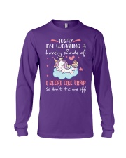Unicorn dont tic me off gift for you Long Sleeve Tee tile