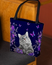 Cat flowers lavenders cat lovers All-over Tote aos-all-over-tote-lifestyle-front-02