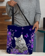 Cat flowers lavenders cat lovers All-over Tote aos-all-over-tote-lifestyle-front-10