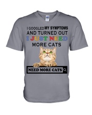 Cat need more gift for cat mom cat lover V-Neck T-Shirt tile