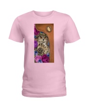 Owl magical gift for bird lover Ladies T-Shirt tile