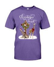 Giraffe Christmas begins gift for giraffe lovers Premium Fit Mens Tee tile