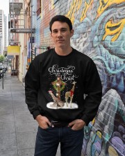 Giraffe Christmas begins gift for giraffe lovers Crewneck Sweatshirt lifestyle-unisex-sweatshirt-front-2