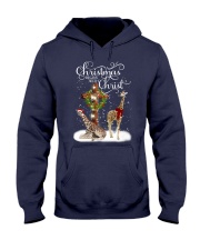 Giraffe Christmas begins gift for giraffe lovers Hooded Sweatshirt tile