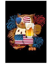 Owl america cheer owl lovers Vertical Poster tile