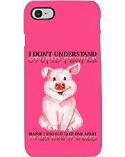 Pig dont understand stupid people Phone Case tile