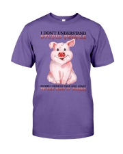 Pig dont understand stupid people Premium Fit Mens Tee tile