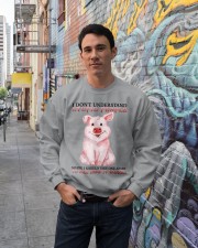 Pig dont understand stupid people Crewneck Sweatshirt lifestyle-unisex-sweatshirt-front-2