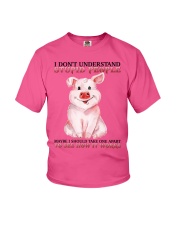 Pig dont understand stupid people Youth T-Shirt tile