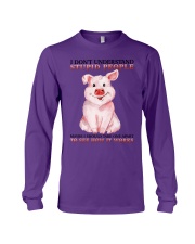 Pig dont understand stupid people Long Sleeve Tee tile