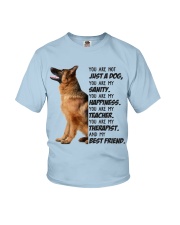 German shepherd my best friend gift for dog mom Youth T-Shirt tile