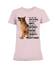 German shepherd my best friend gift for dog mom Premium Fit Ladies Tee tile