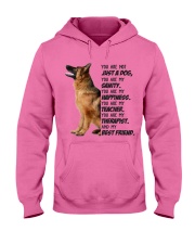 German shepherd my best friend gift for dog mom Hooded Sweatshirt tile