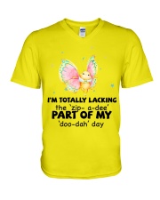 Butterfly i am totally butterfly lovers V-Neck T-Shirt tile