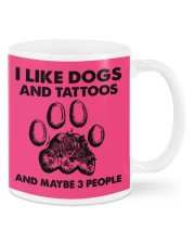 Tattoo and dog three people Mugs tile