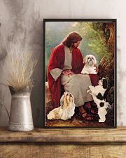 Shih Tzu Sitting with Him on Eden Garden 11x17 Poster lifestyle-poster-3