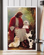 Shih Tzu Sitting with Him on Eden Garden 11x17 Poster lifestyle-poster-4